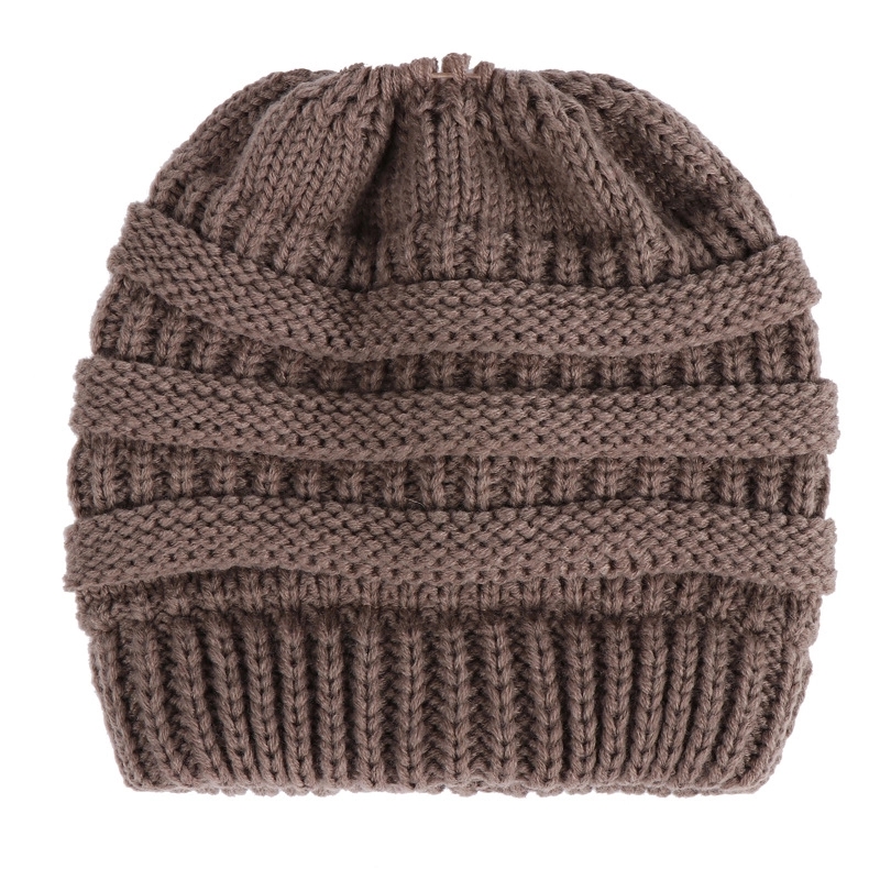 Acrylic Knitted Ponytail Beanie 9