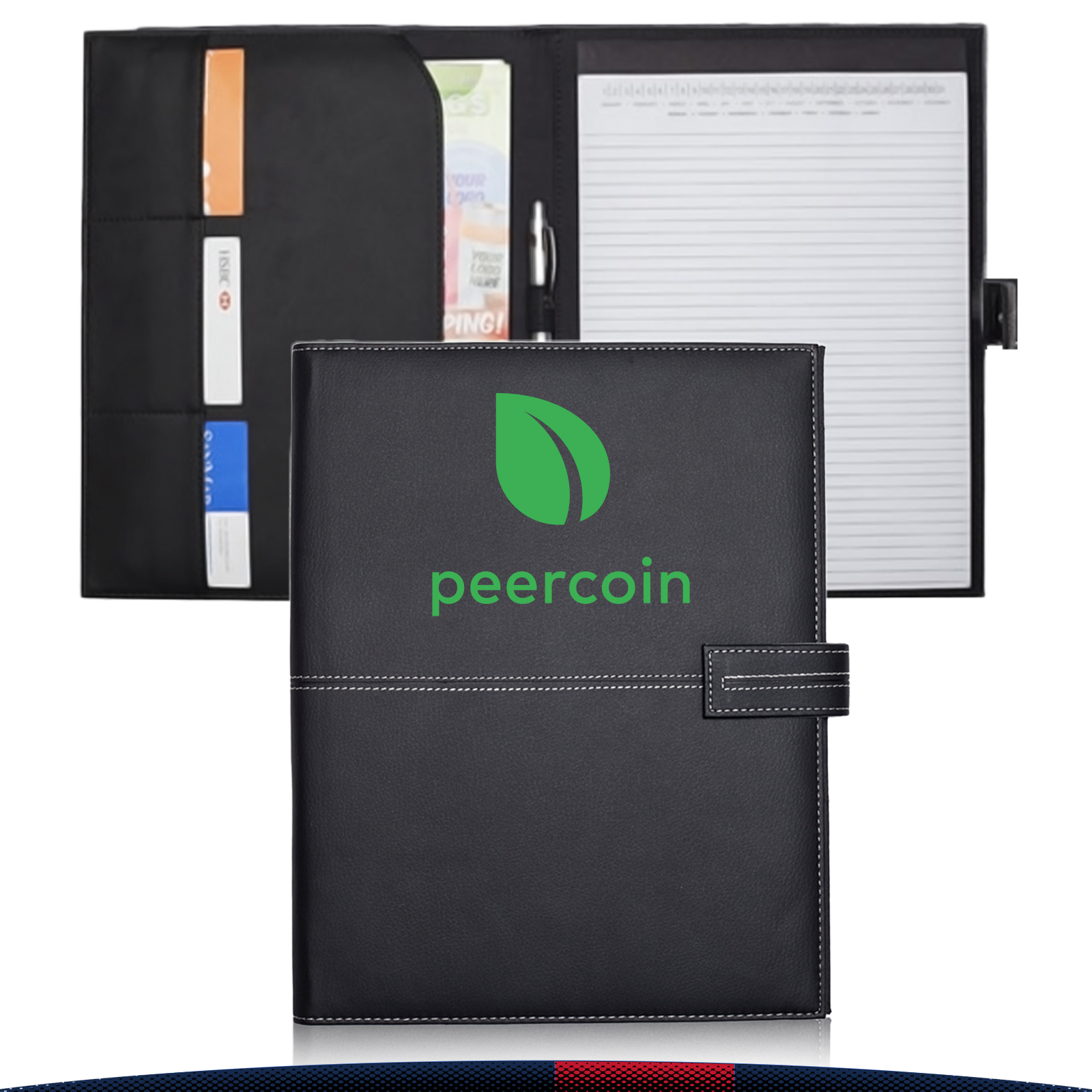 Sarue Stitched Leatherette Portfolios 3
