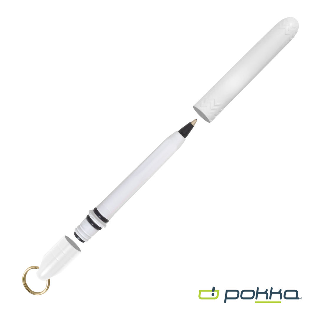 Pokka® Pocket Pen w/Dock & Gold Keyring 30