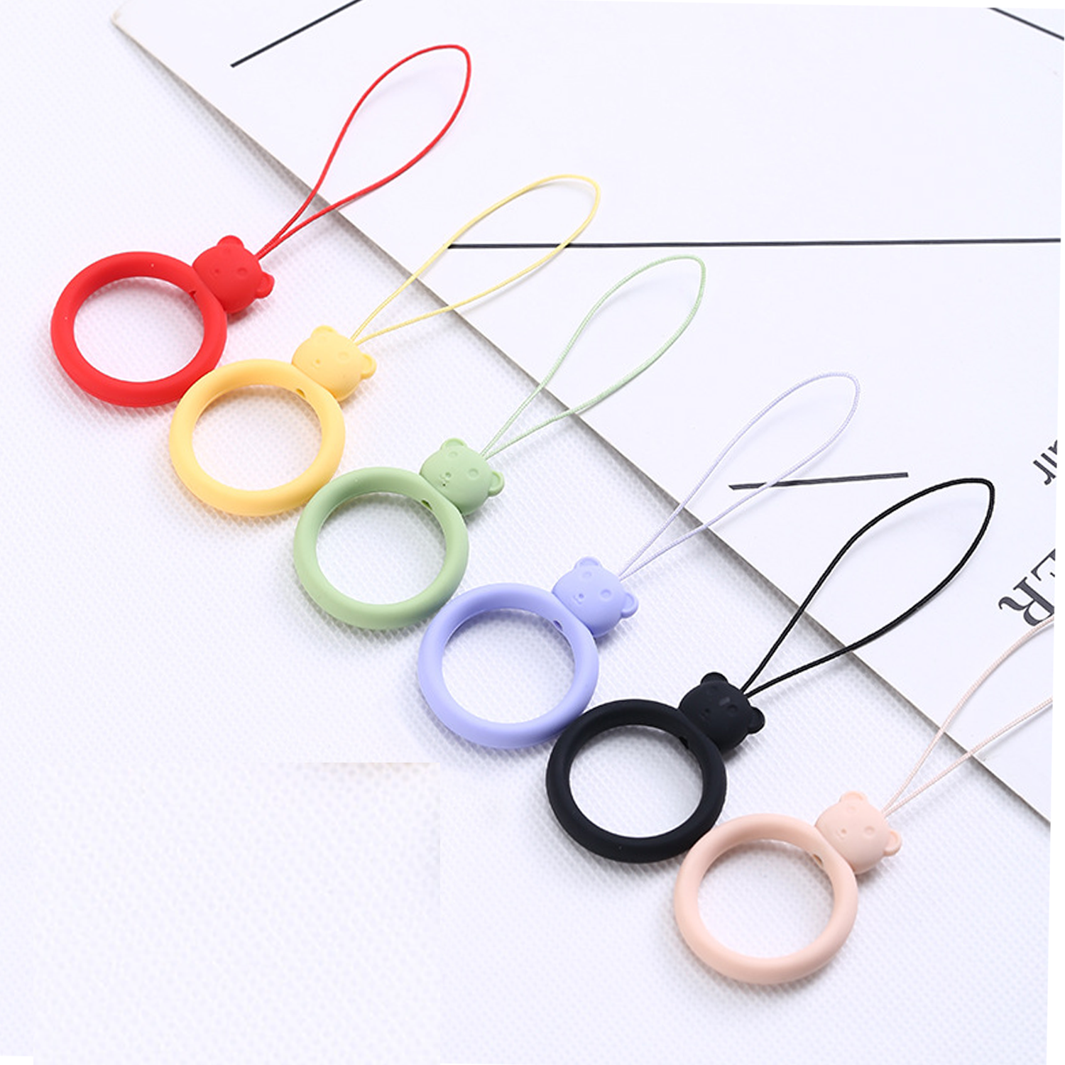 Silicone Smartphone Ring Strap Grip Holder 3