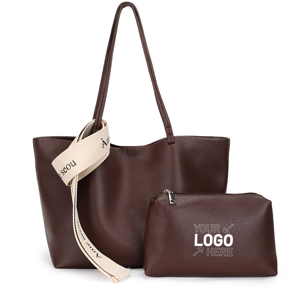 2Pcs Shoulder Tote Wallet Bag Set 3