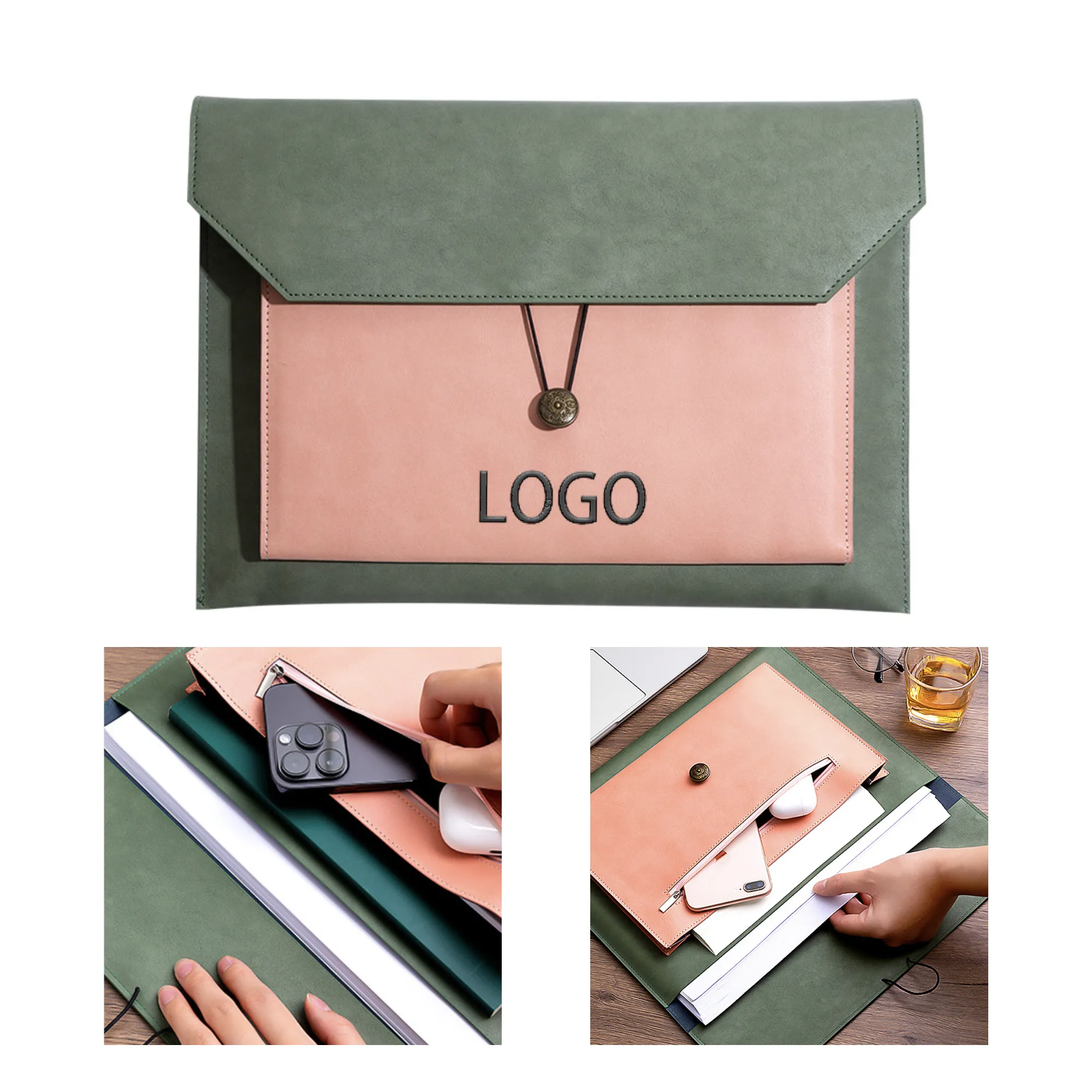 A4 Leather Document Bag 3