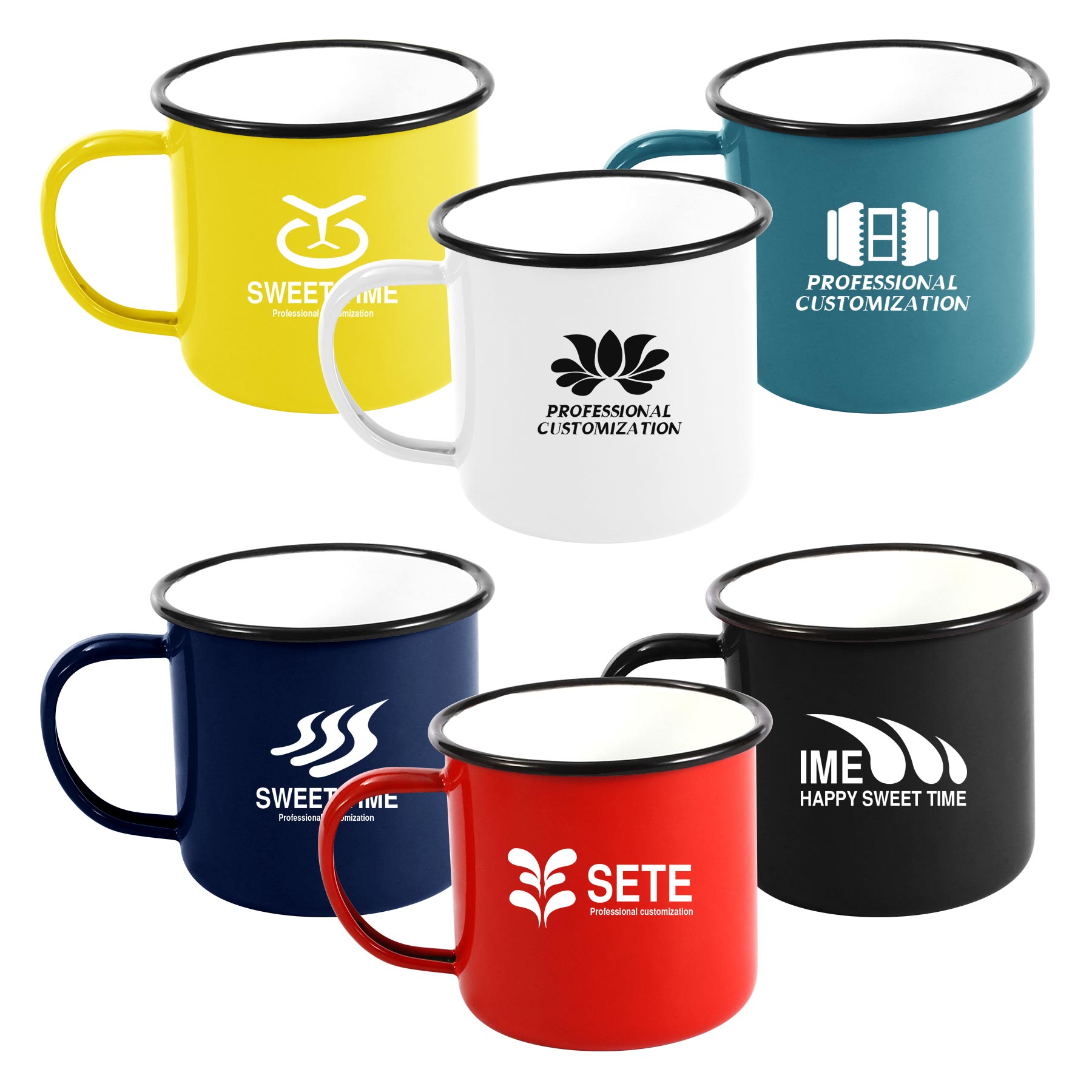12oz Customed Enameled Steel Cup 1