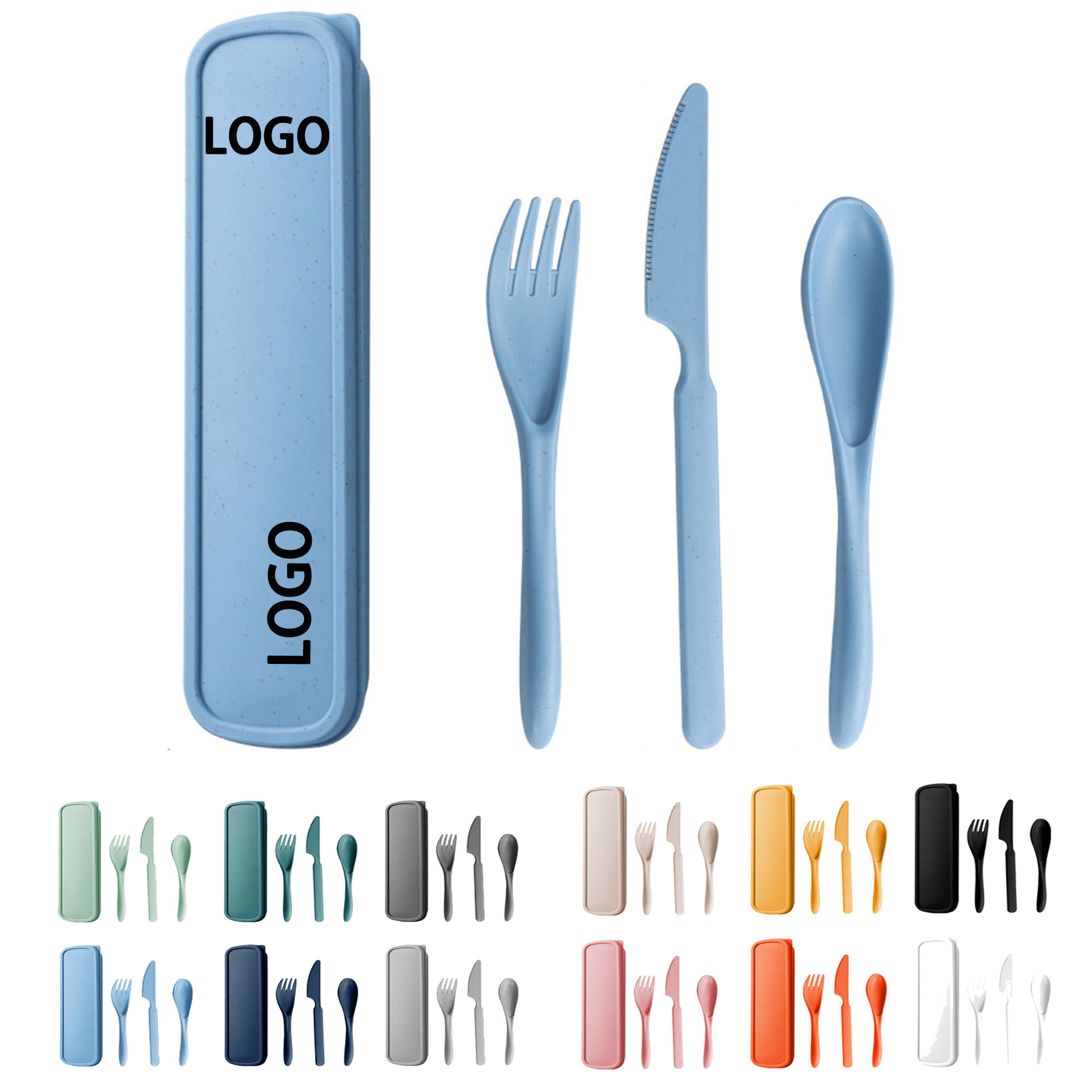 Portable Tableware Set Made Of Wheat Straw 4