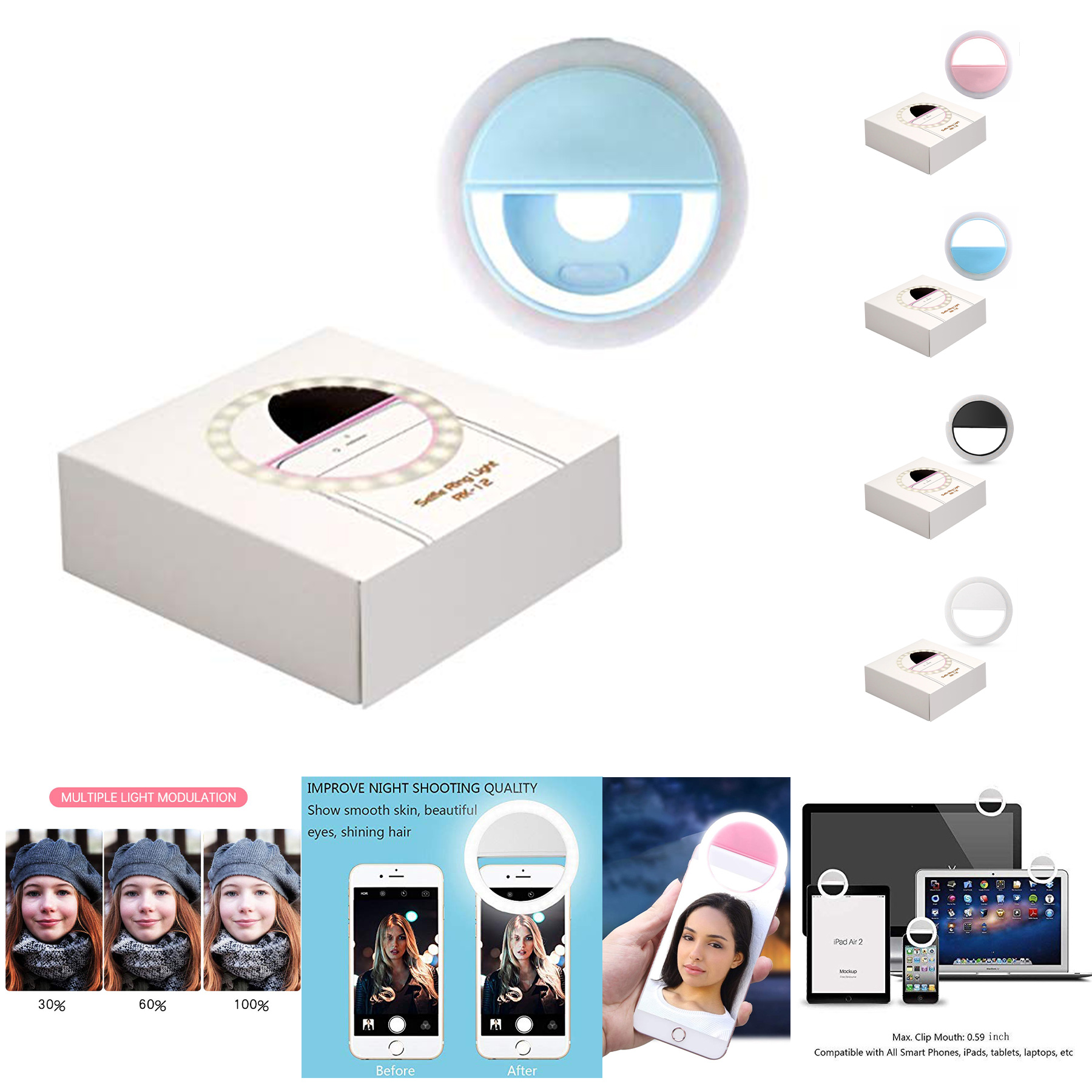 Ultimate Social Media Clip-On Ring Light 2