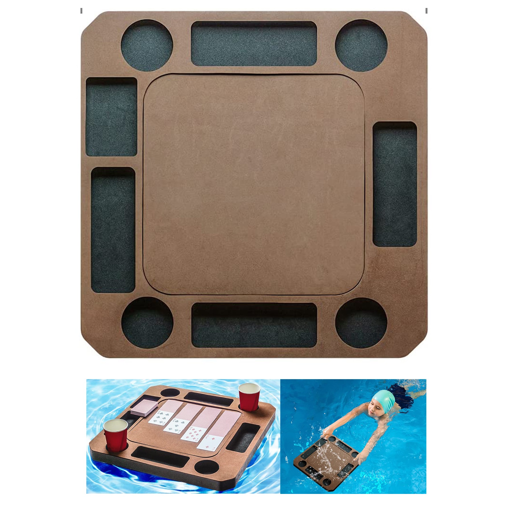 Floating Game Card Table Tray 3