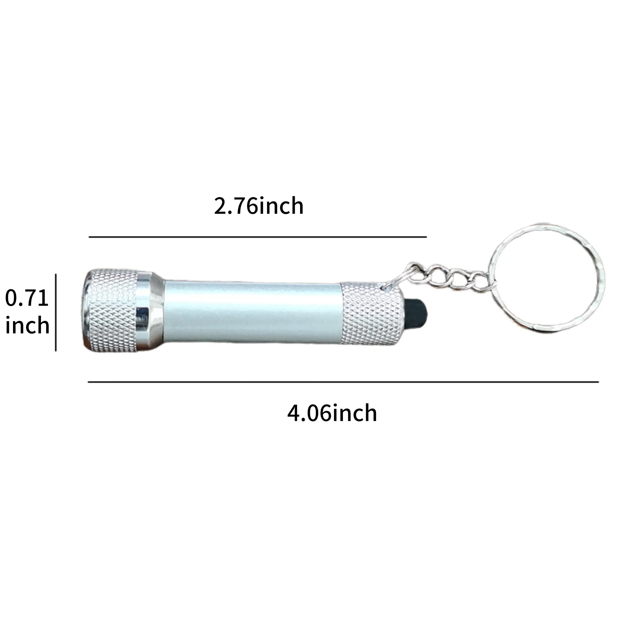 Compact Aluminum LED Keychain Flashlight 4