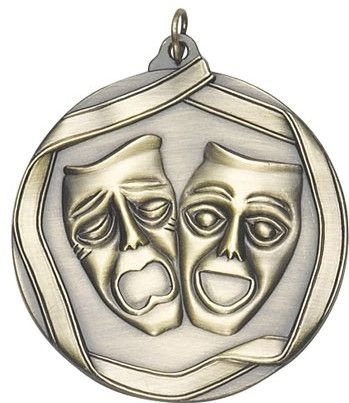 Drama Die Cast Medal, 2 1/4" 2