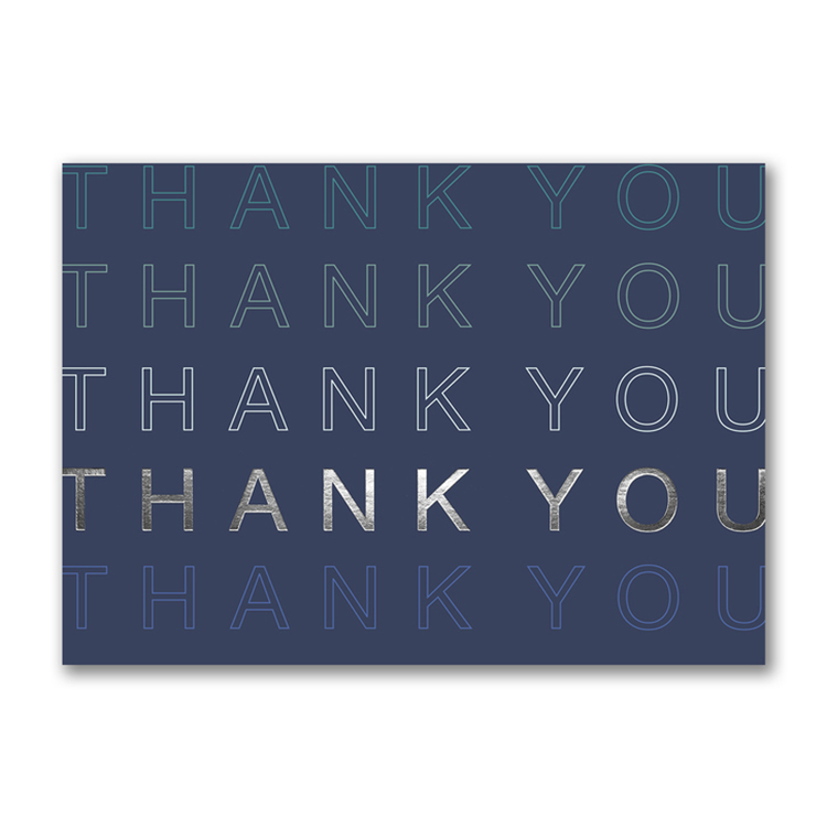 Repeating Thanks Thank You Card 2