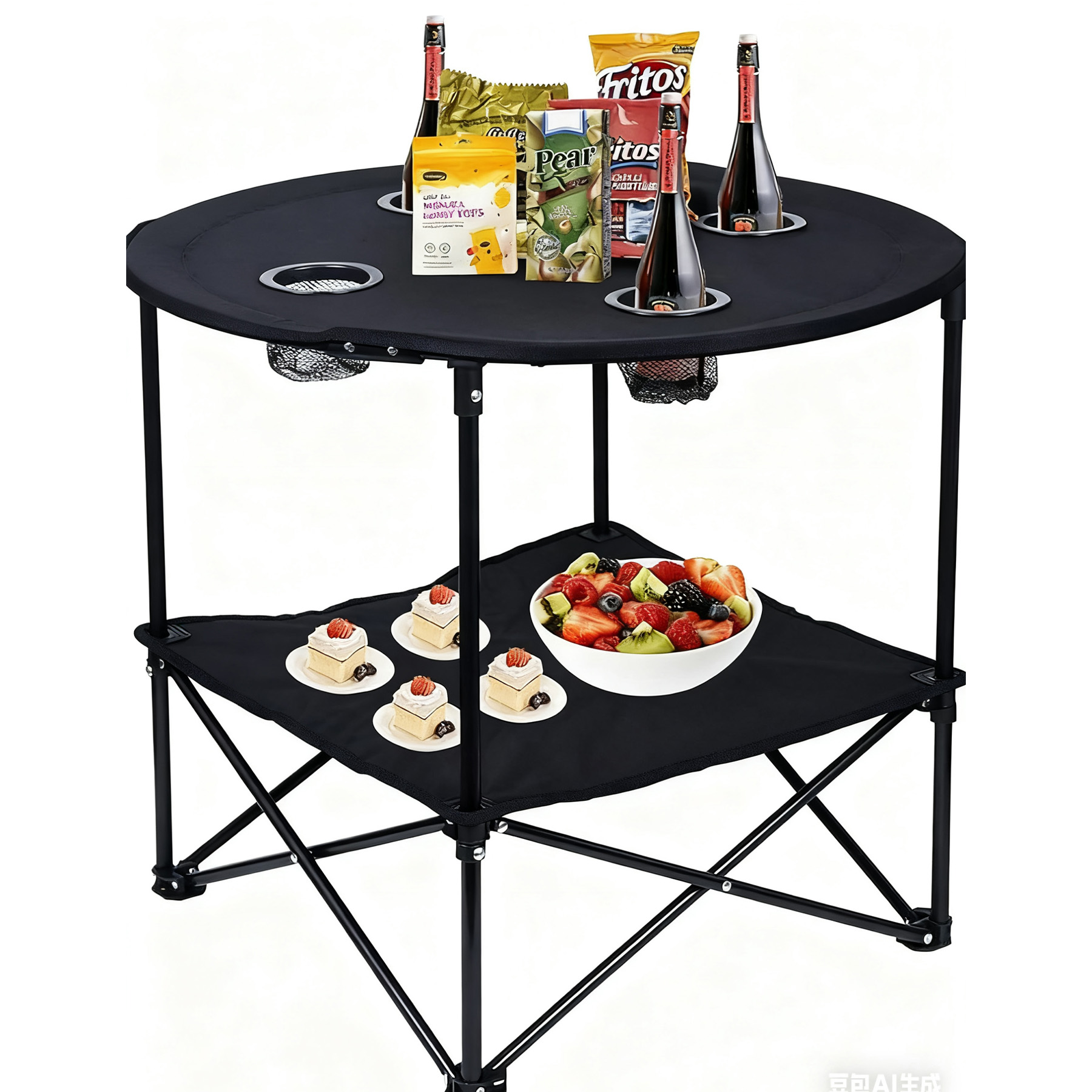 Camping 4 Cup Holder Folding Table 6