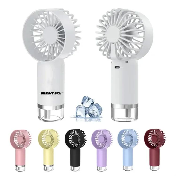 Mist Spray Handheld Fan with LED Screen USB Rechargeable 2