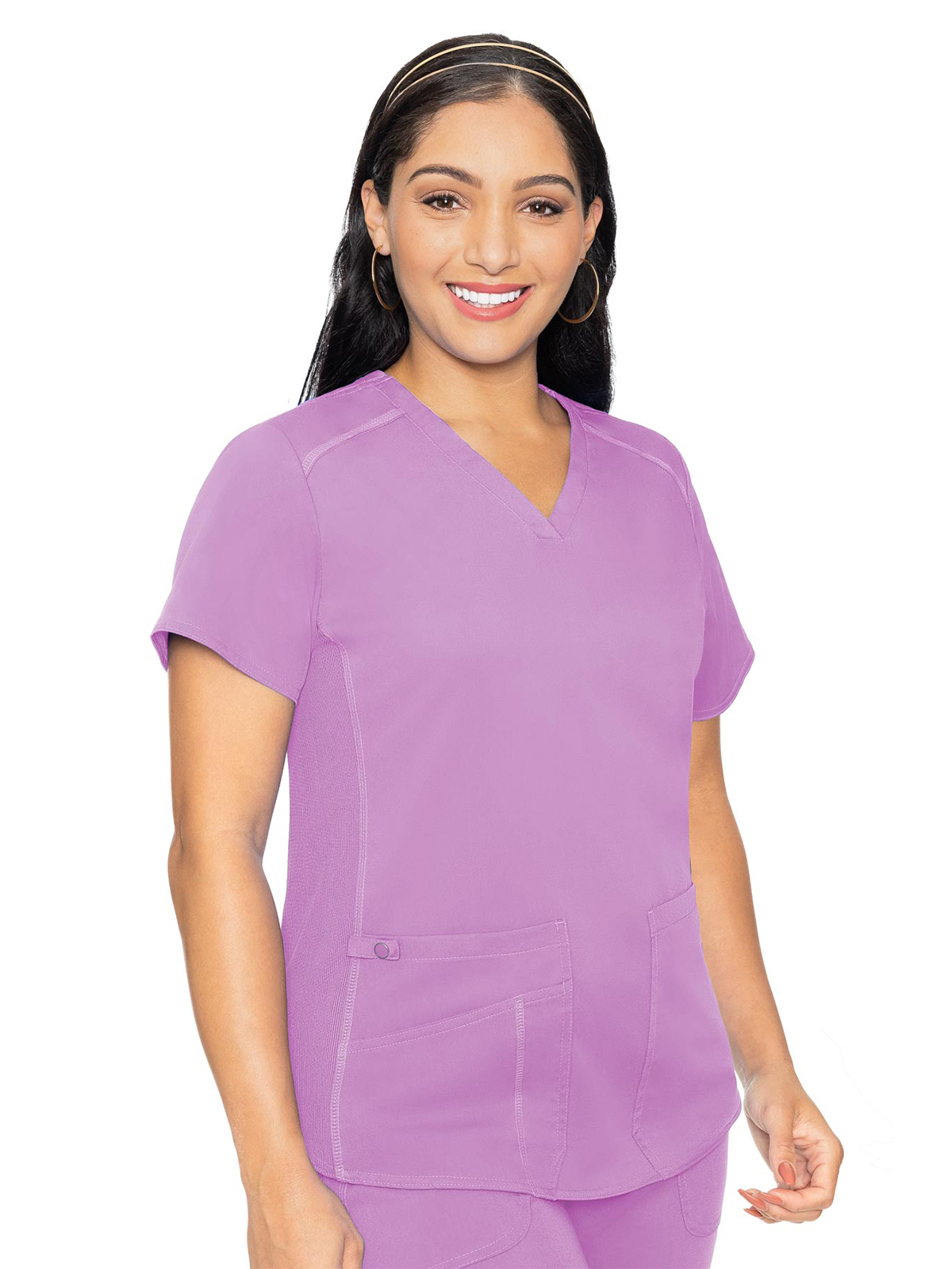 Med Couture - MC Touch - Women's 4-Pocket V-Neck Shirttail Top 26