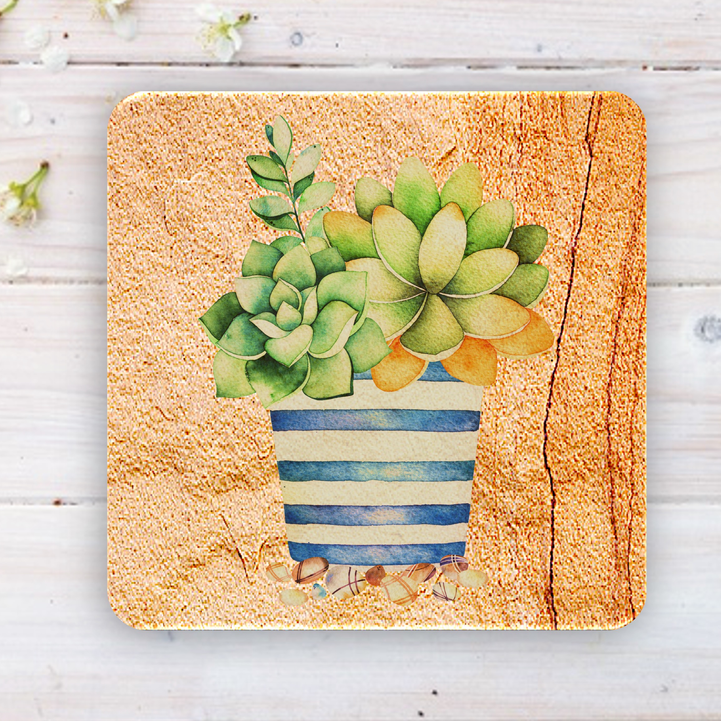 Faux Sandstone Printed Square Coaster 6