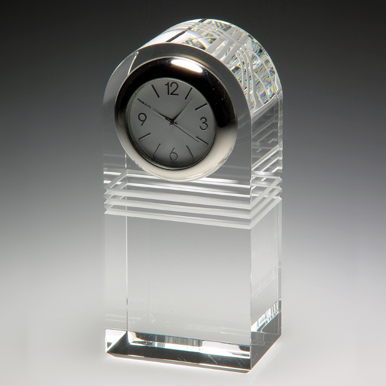 Raise The Bar Clock Crystal Award