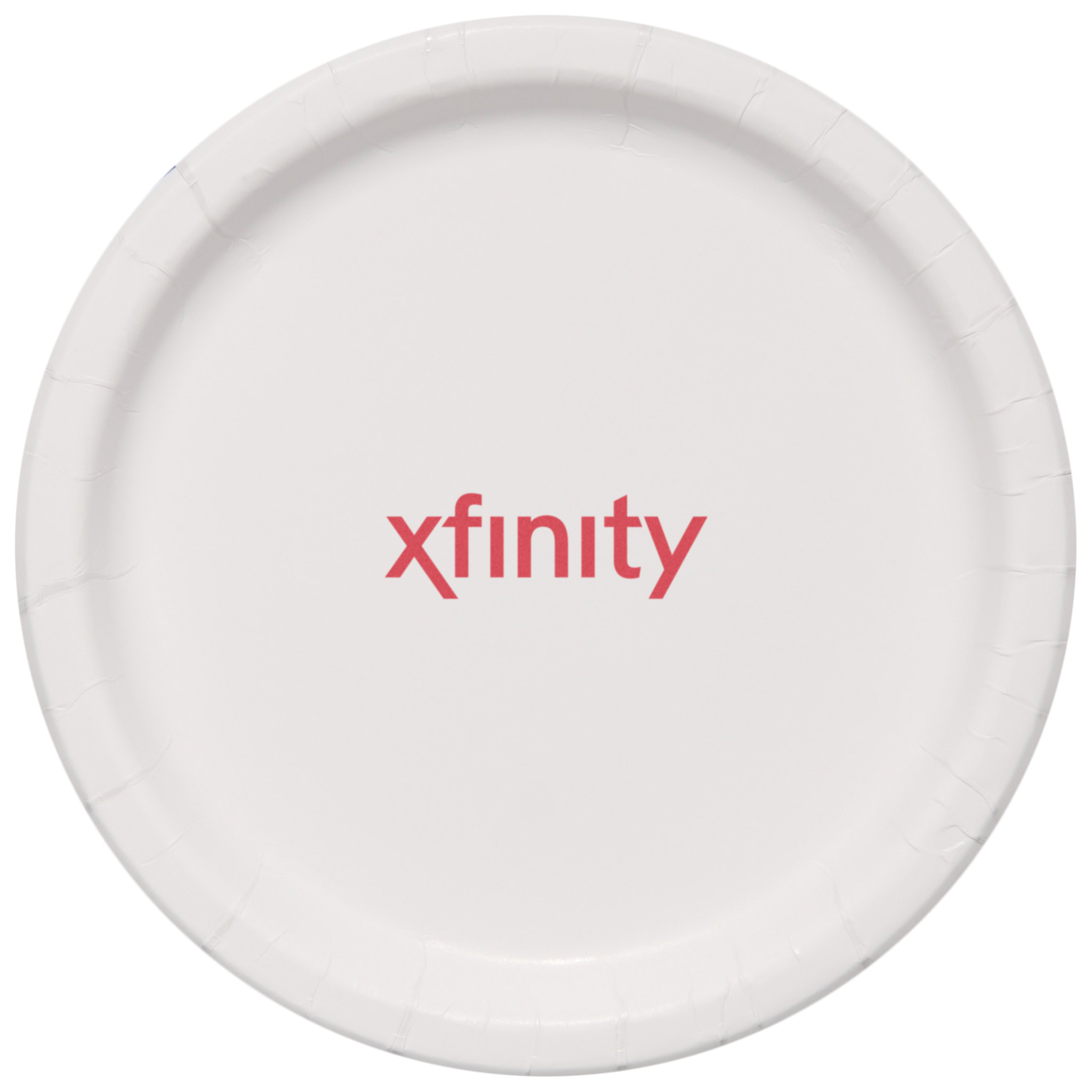 9.000" Plain Medium Weight Coated Paper Plate Round White Tradition Print 4