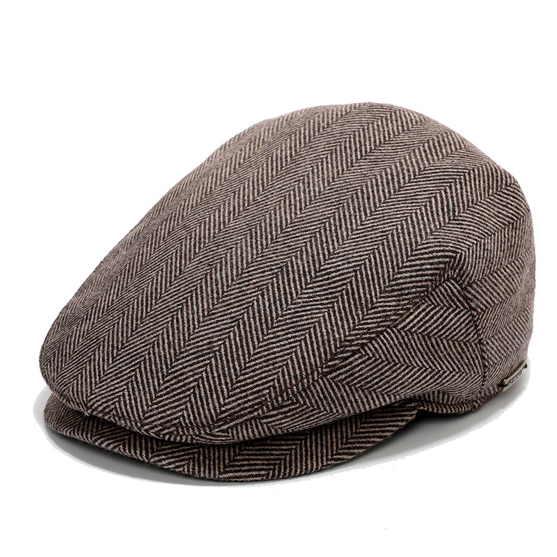 Men's Flat Caps Ivy Newsboy Hat Cabbie Hunting Cap w/Hidden Ear Flaps 3