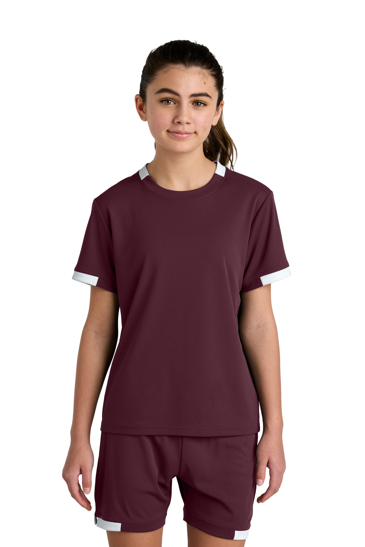 Sport-Tek Youth Club Short Sleeve Crew YST440 24