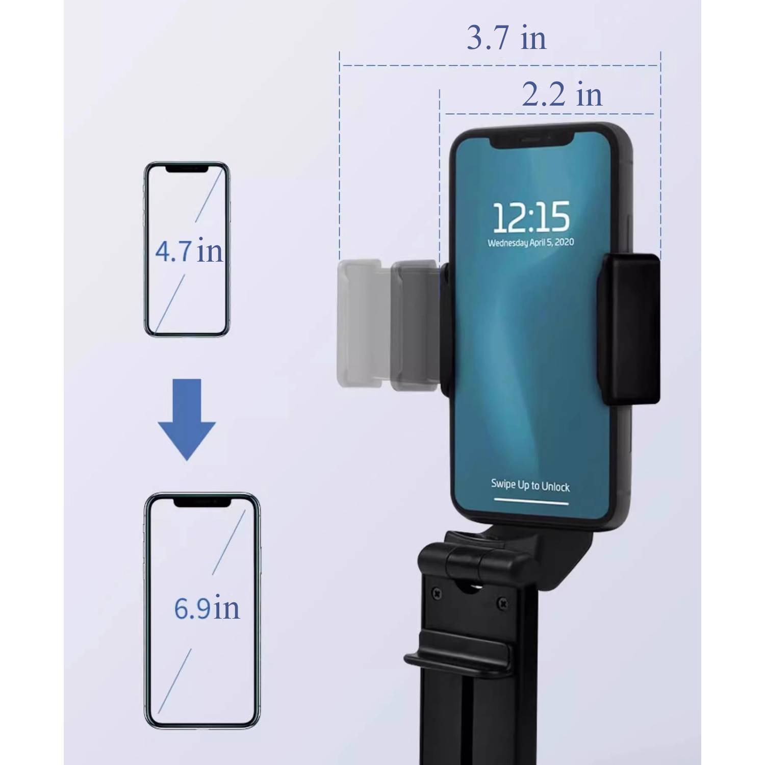 Foldable 360 Rotating Universal Phone Holder Stand 7