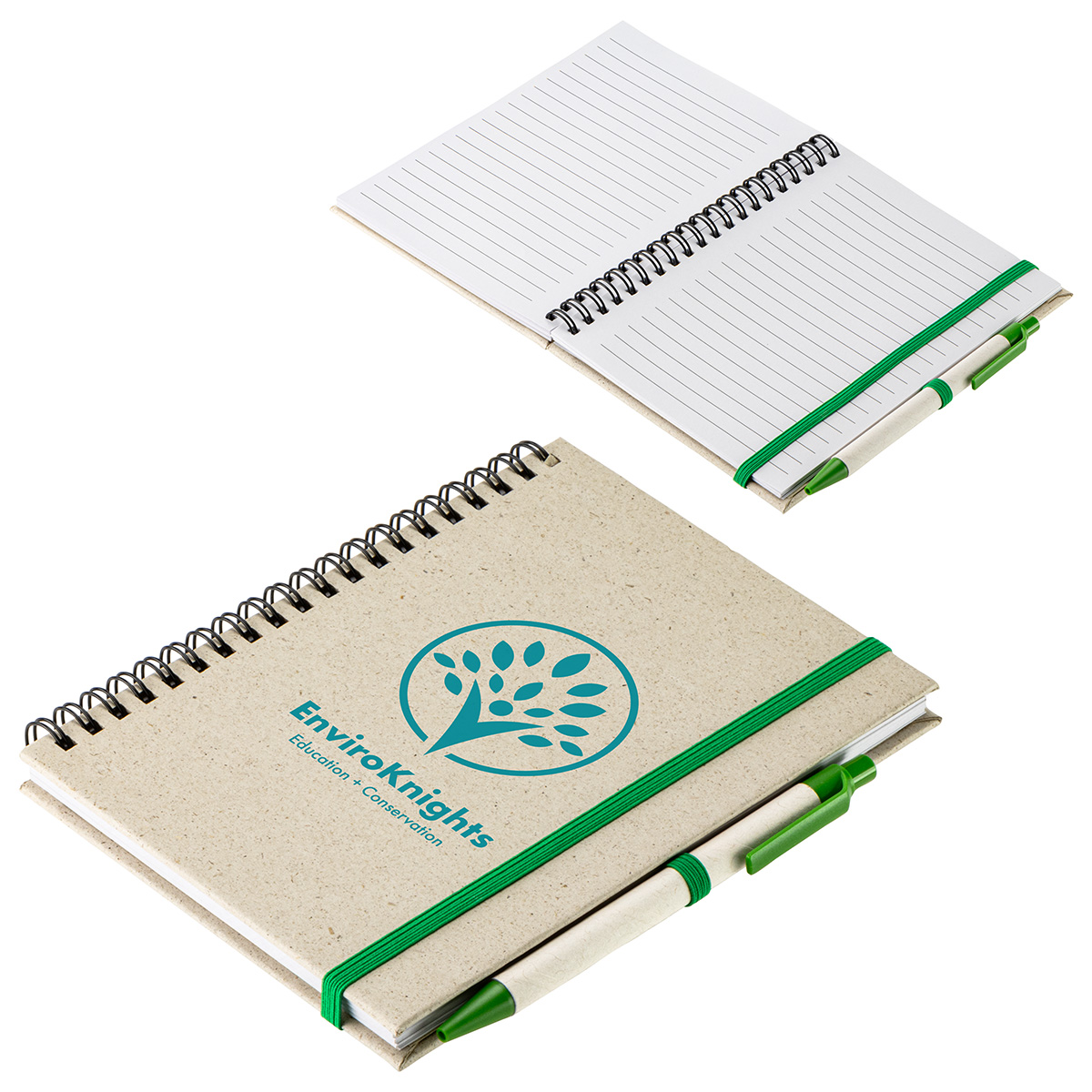 Prairie Fragrant Grass Recycled Spiral Notebook with Pen 10