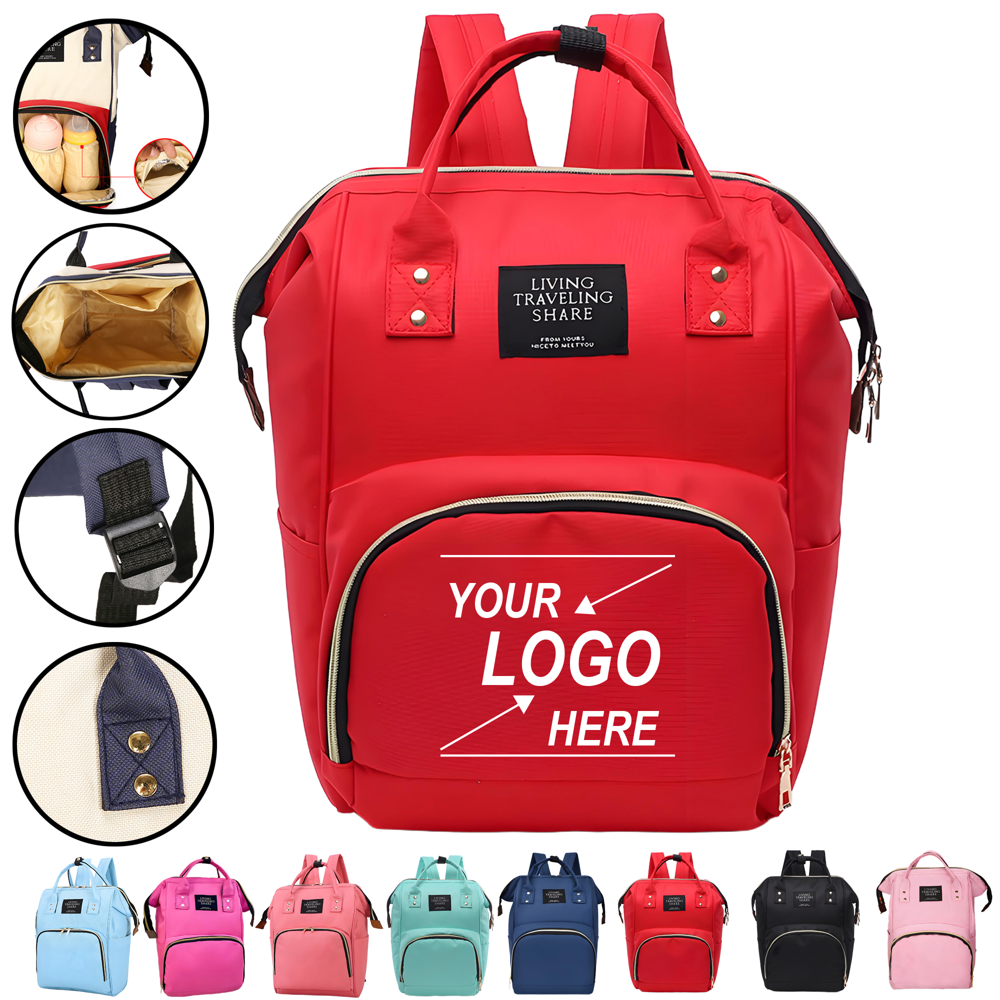 Versatile Diaper Bag Backpack for Travel Convertible and Water-Resistant 5