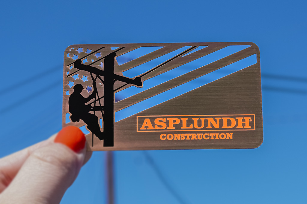 Copper Finish Metal Business Cards 11