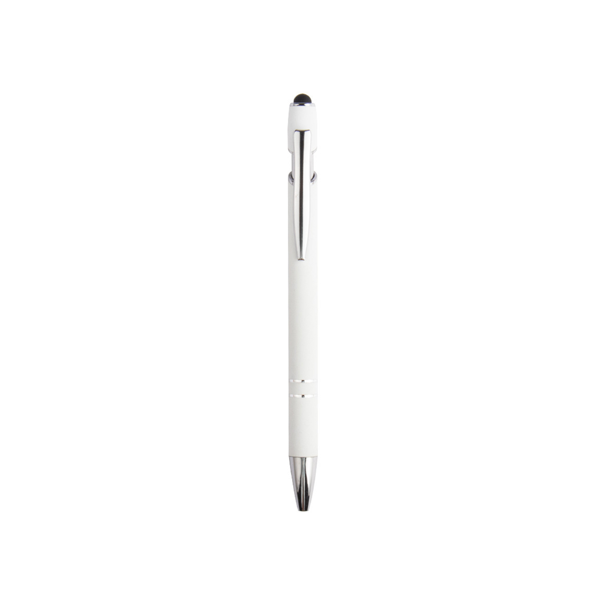 Aluminum Stylus Pen With Rubberized Finish And Plunger Action 3