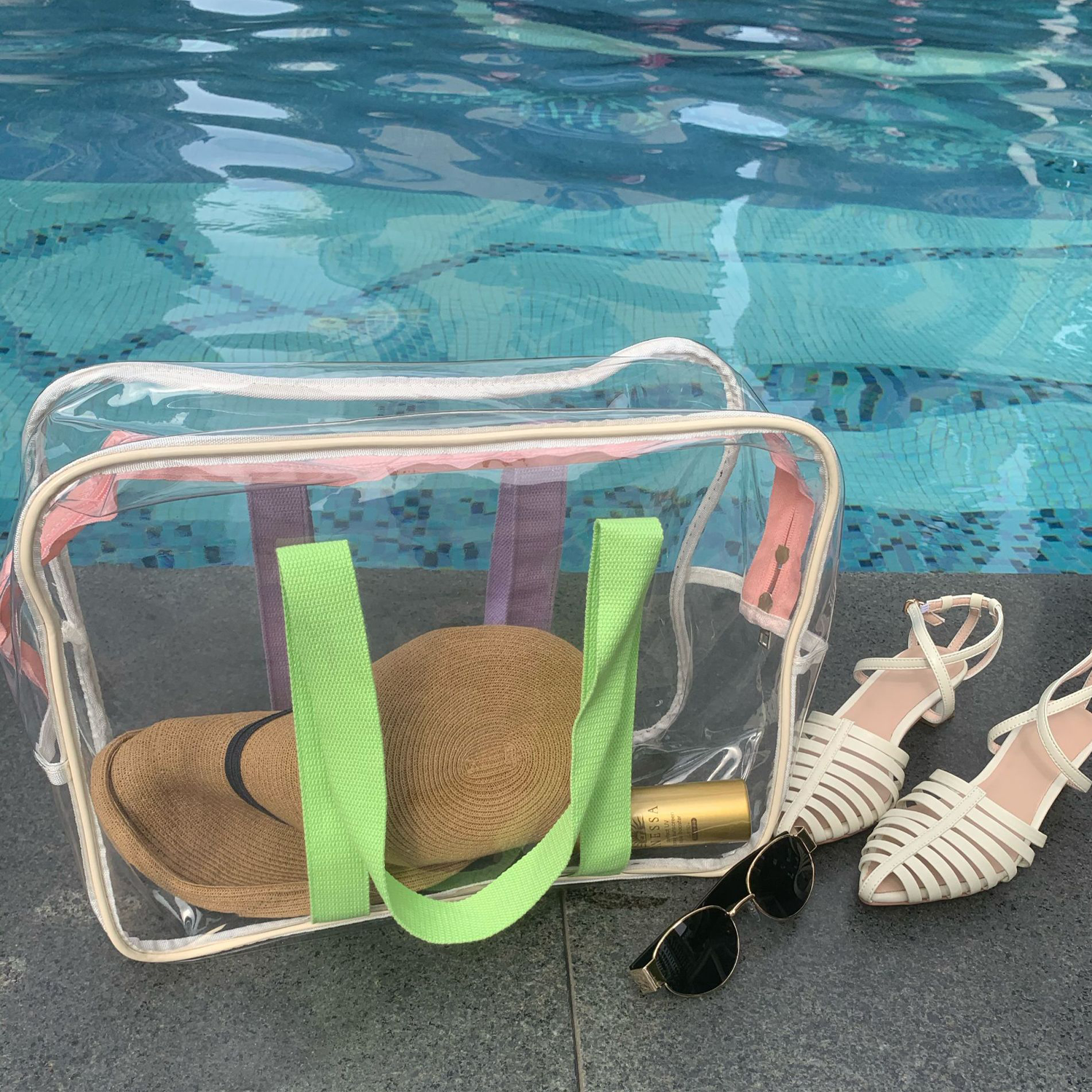 PVC Travel Large Capacity Shoulder Bag Color 3