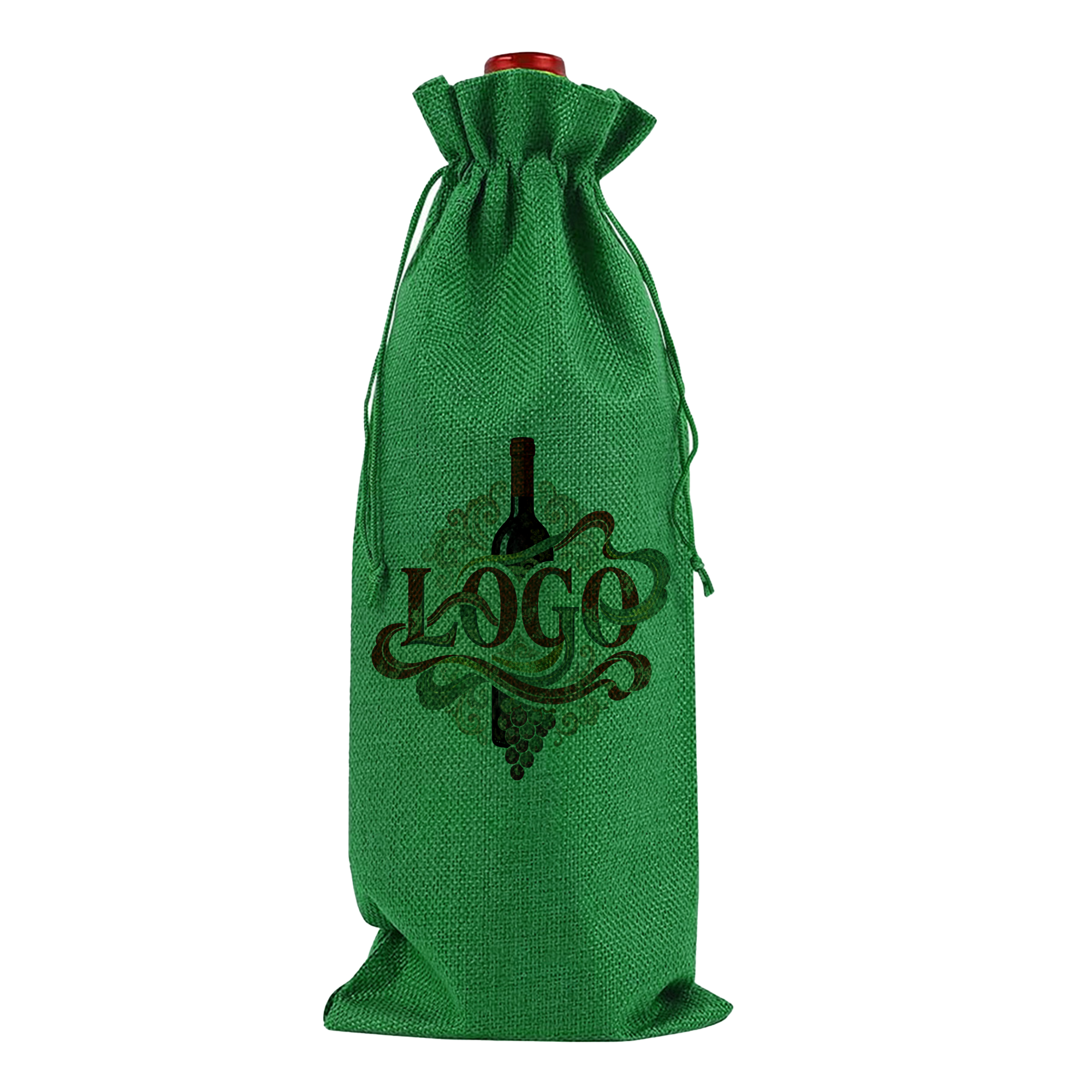 Drawstring Wine Bottle Bag 6