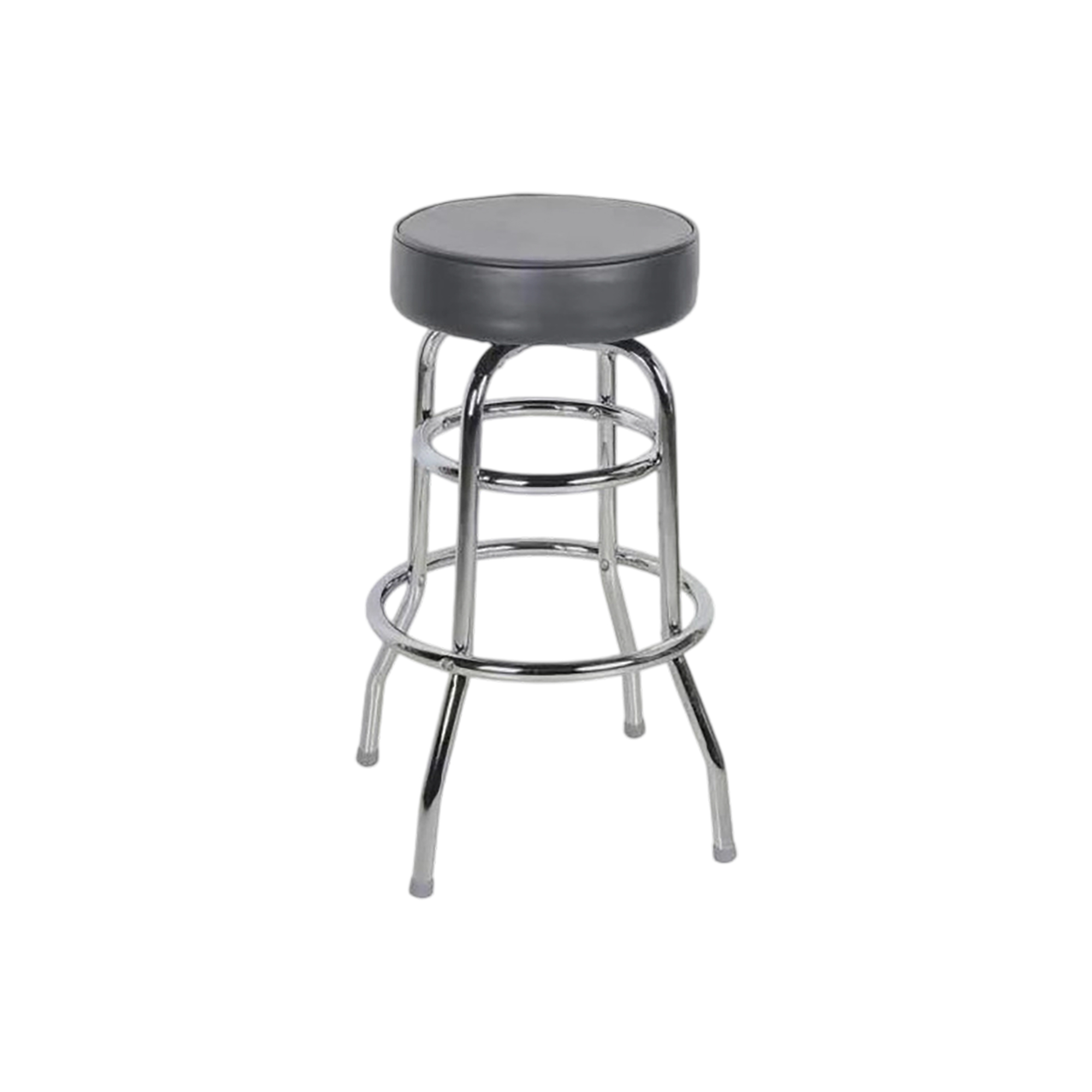 PVC Leather Bar Stool With Single Ring 13.9" By 29.9" 5
