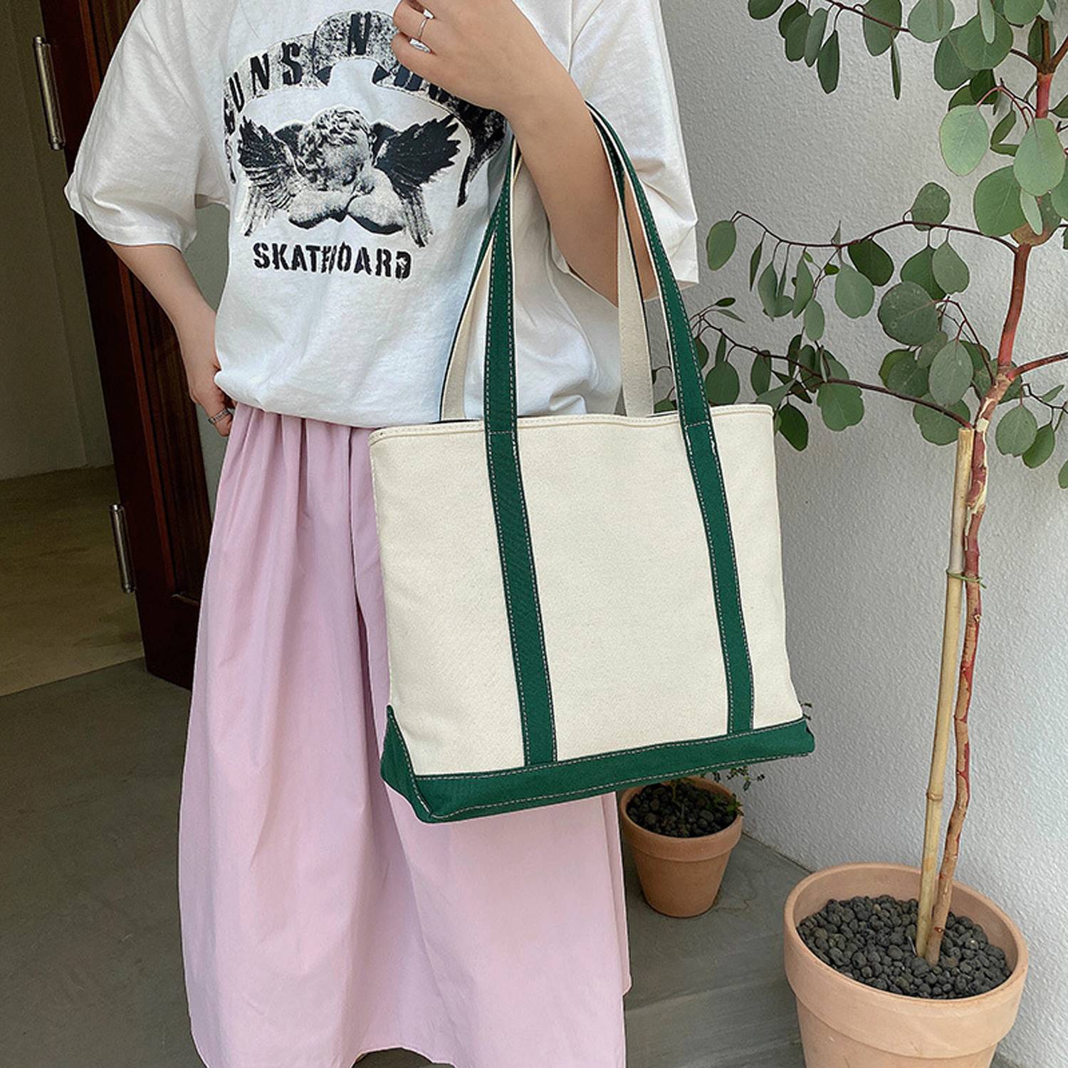 Eco-friendly Tote Canvas Bag, custom tote bag with logo imprint 4