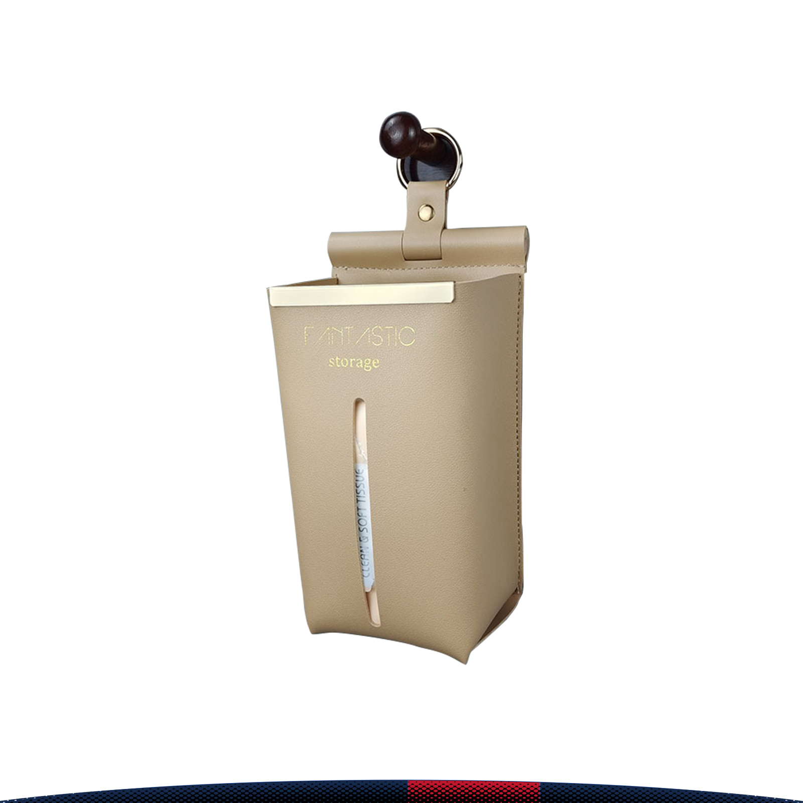 Wall-Mounted PU Leather Tissue Box 15