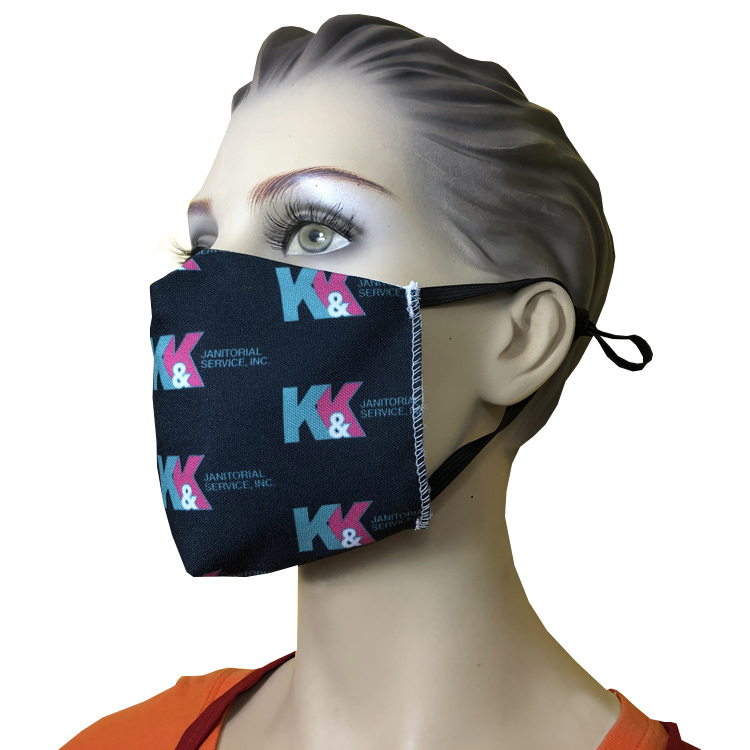 5.5 in. x 4.5 in. YOUTH Reusable Mask (Dye Sub Logo) 2