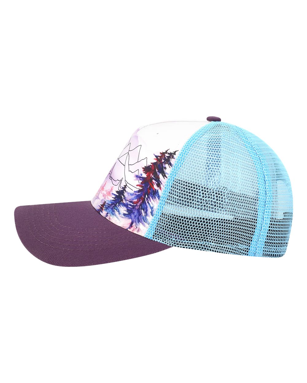 Printed Five-Panel Trucker Cap - 5PTKR 9