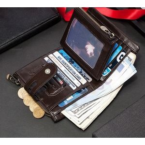 Anti Theft Genuine Leather Mens Wallet 3