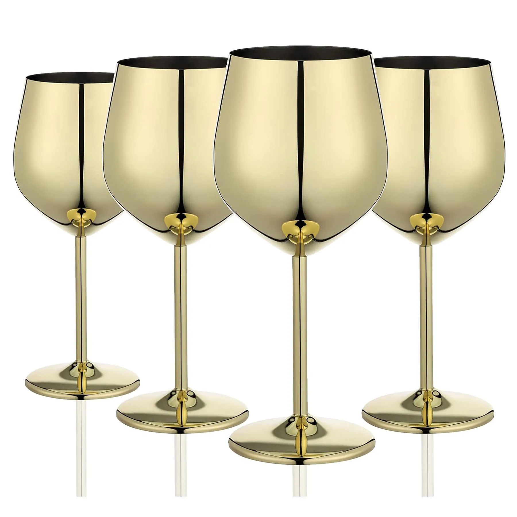 Creative Stainless Steel Goblet Champagne Glass 3