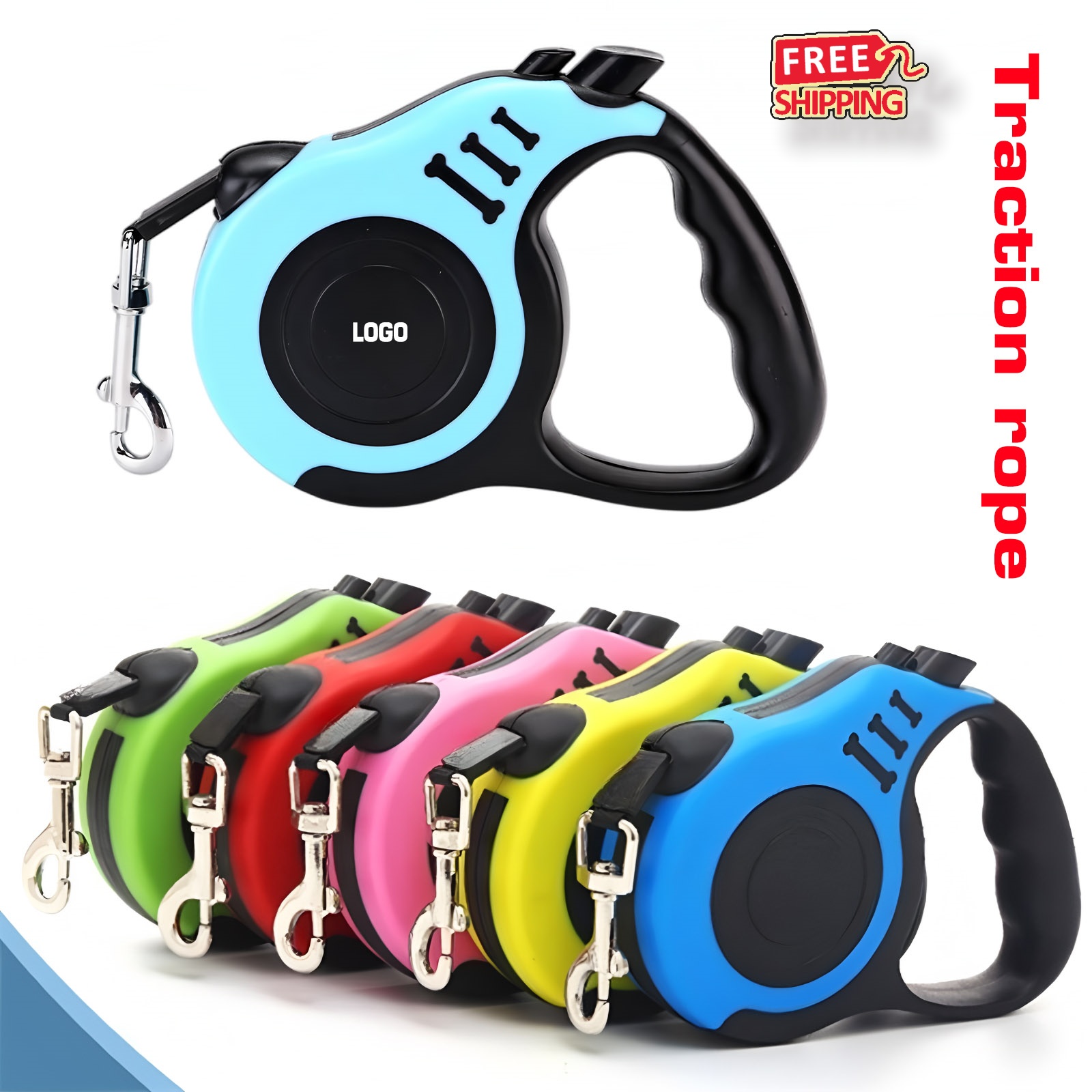 3M 5M Auto Retractable Dog Leash Custom Logo for Promotional Gifts 4