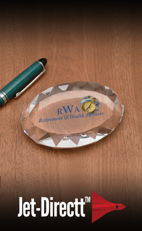 Faceted Oval Paperweight 4