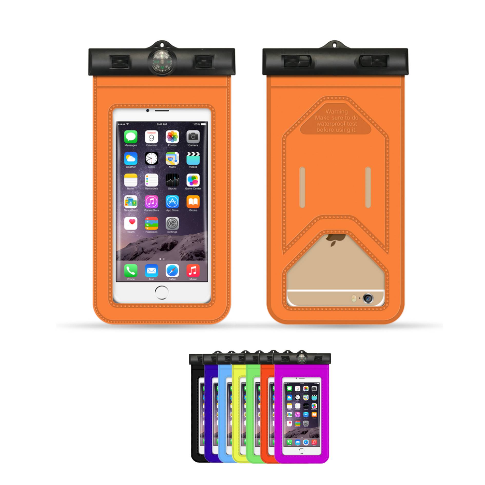 100% Sealed Waterproof Phone Bag With Compass 2