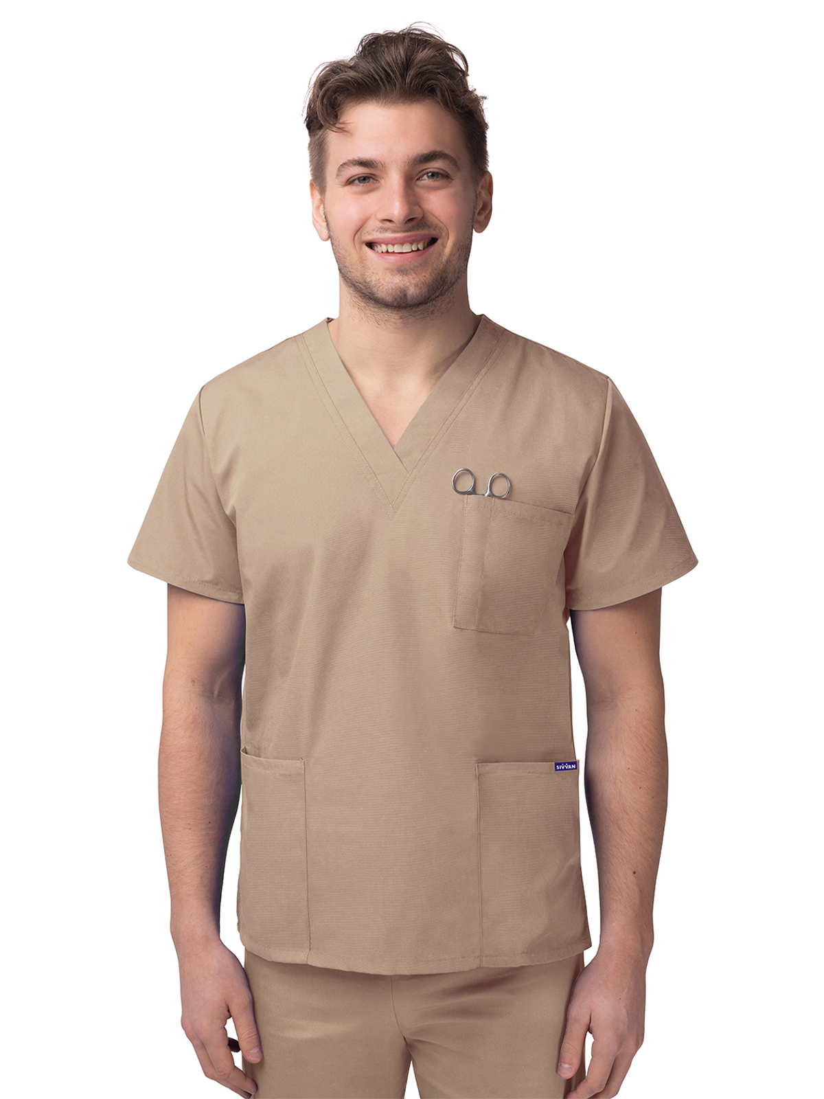 Adar - Sivvan - Unisex V-Neck 3 Pocket Top 21