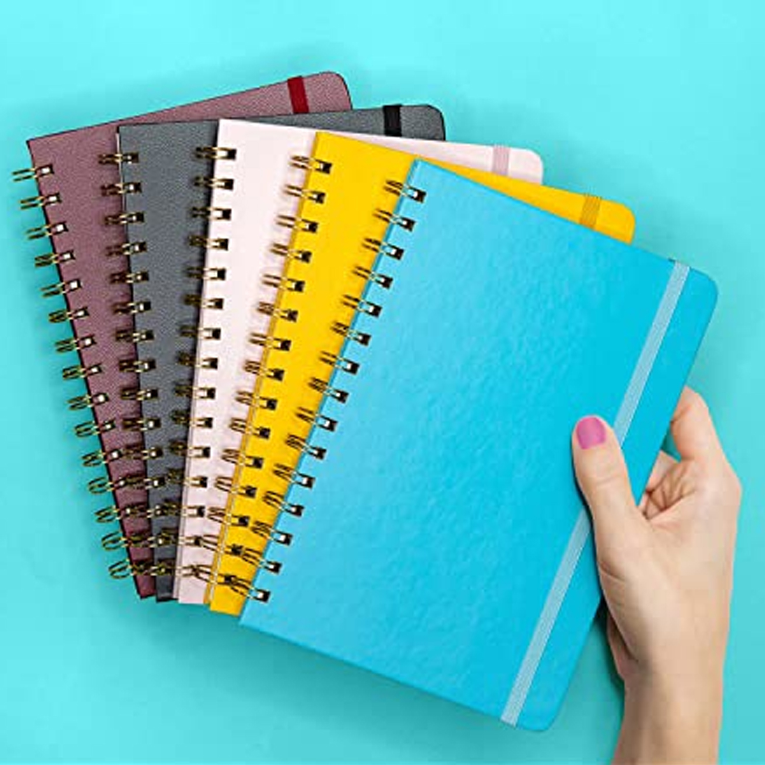 PAPERAGE® Spiral Hardcover Lined Journal Notebook with 160 Pages 4