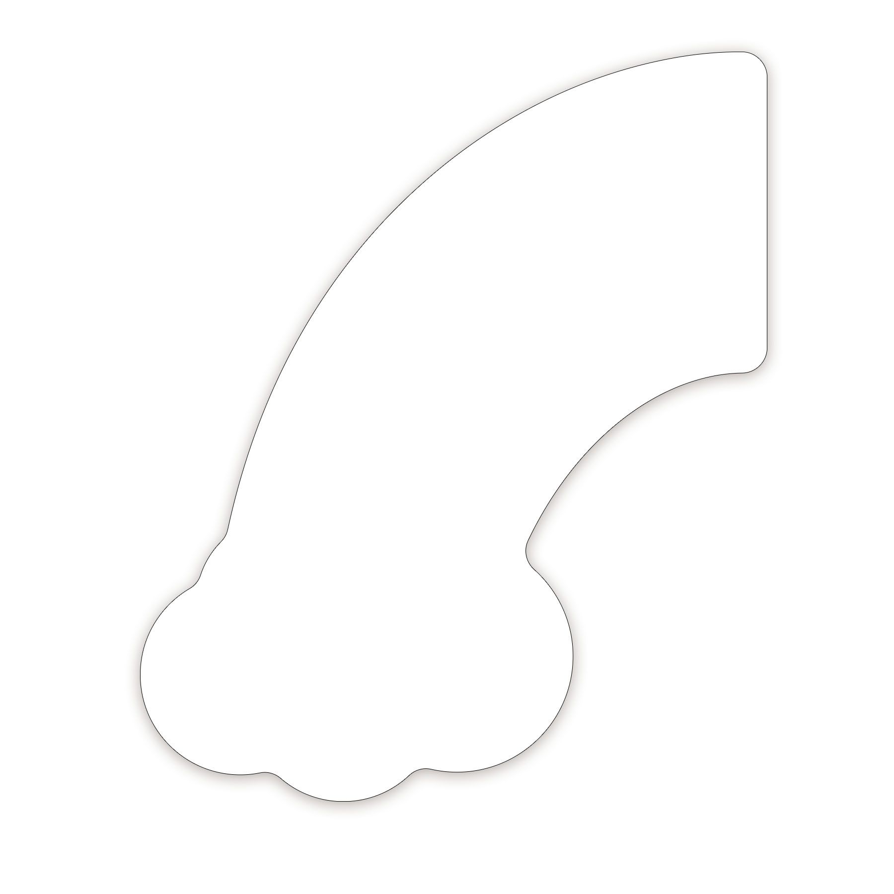 Rainbow Shaped NoteKeeper™ Magnet 35 Mil 1