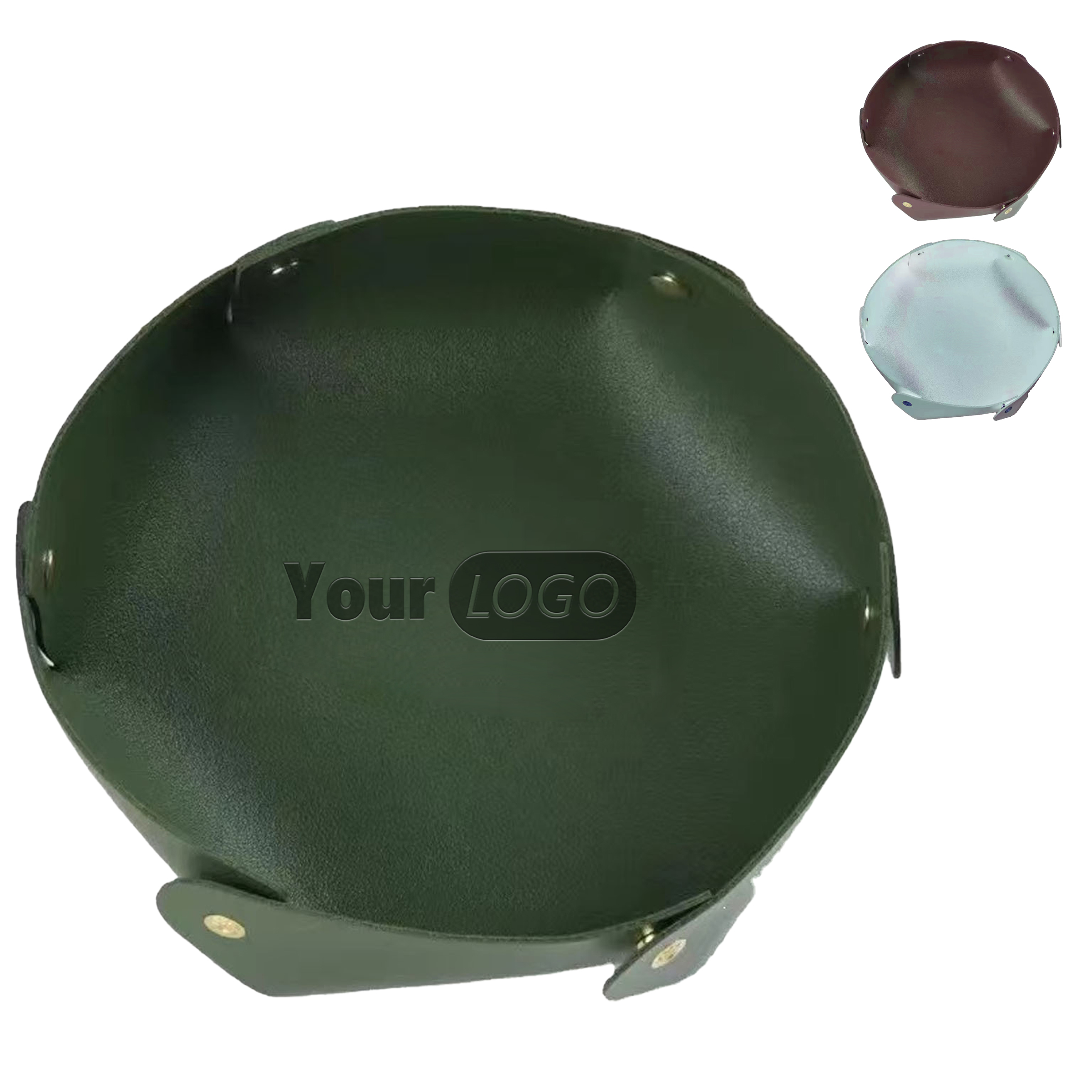 Pvc Portable Circular Foldable Storage Tray ?C Thick And Easy To Store 2