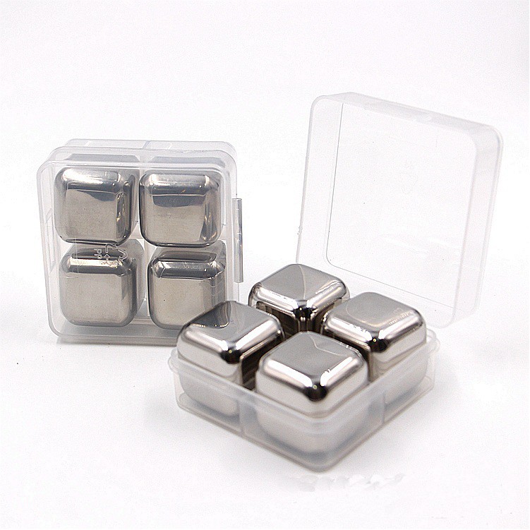 Stainless Ice Cubes 4 Pieces/Set 1