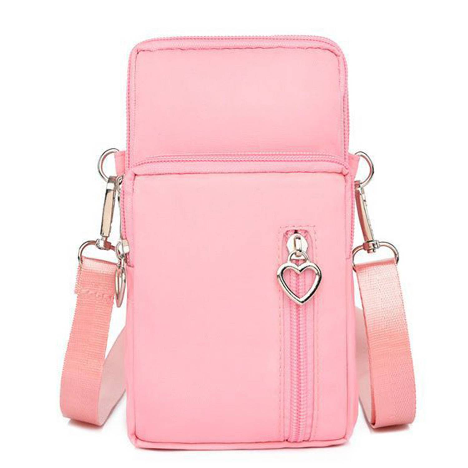 Mini Nylon Crossbody Phone Bag w/ Earbud Port 12