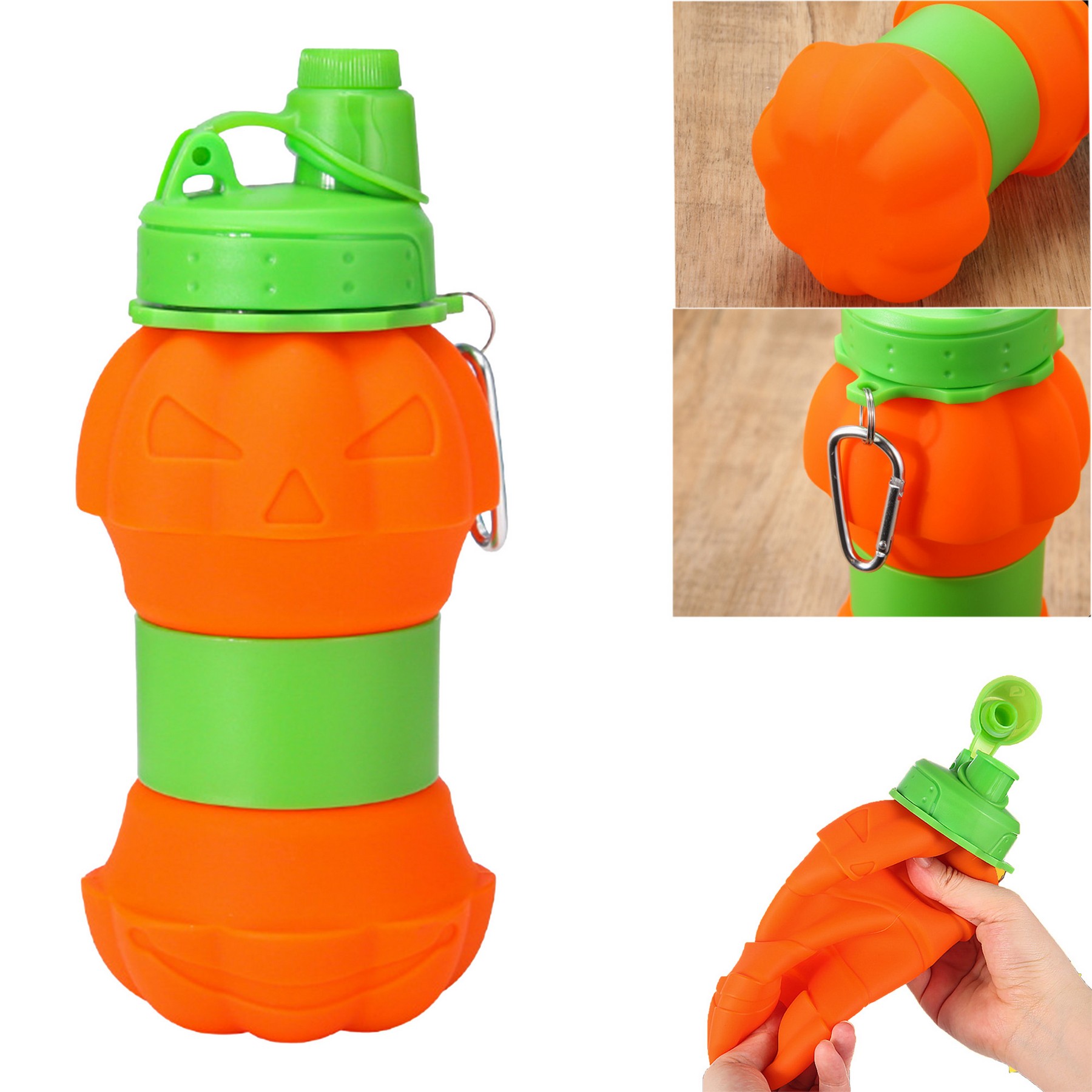 Silicone Folding Sport Water Bottle 4