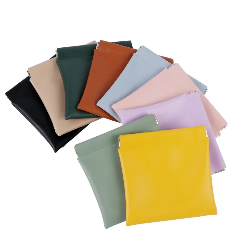 Snap Spring Closure PU Earphone Pouch 6