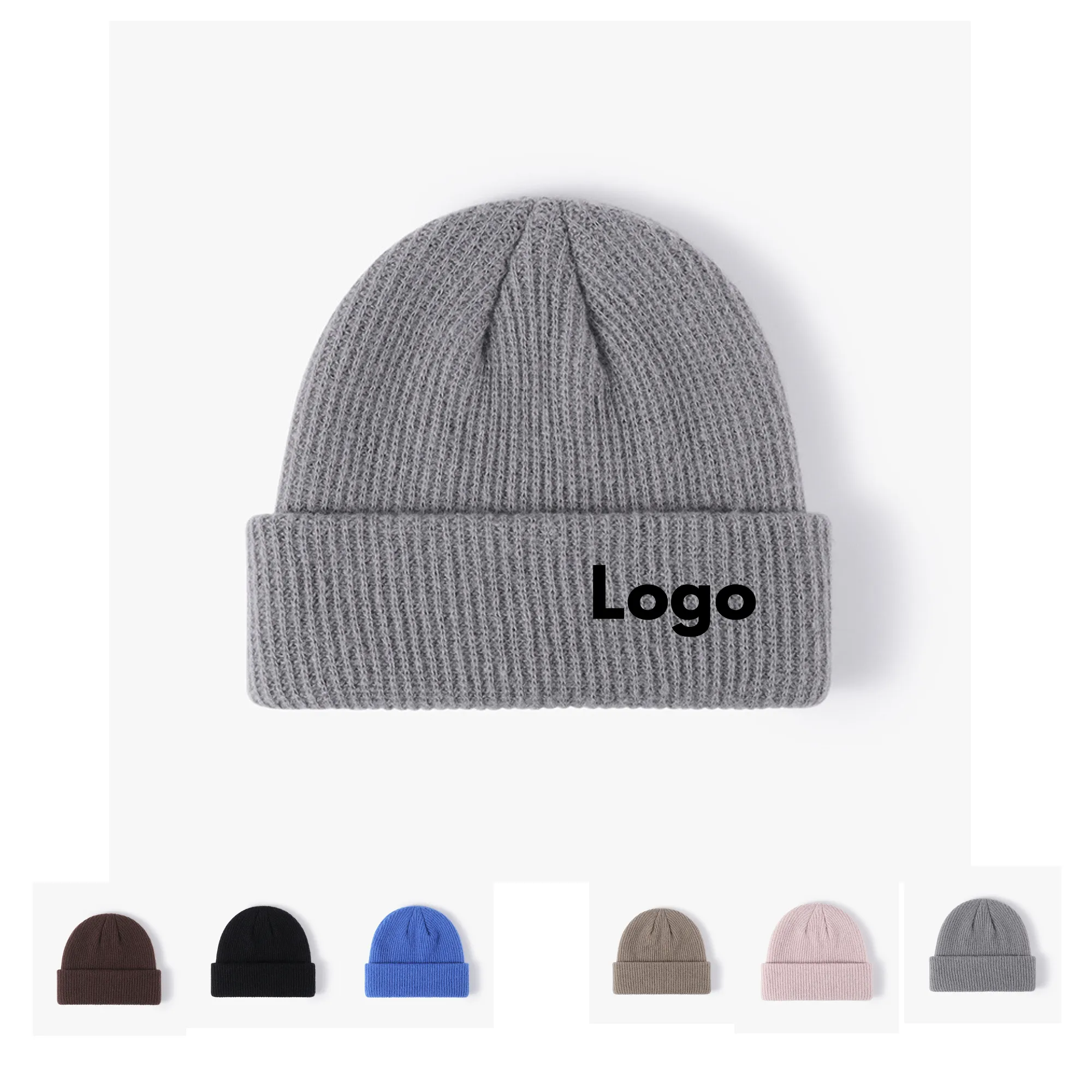 MOQ 50 Pieces Men's Warm Knit Cap 3