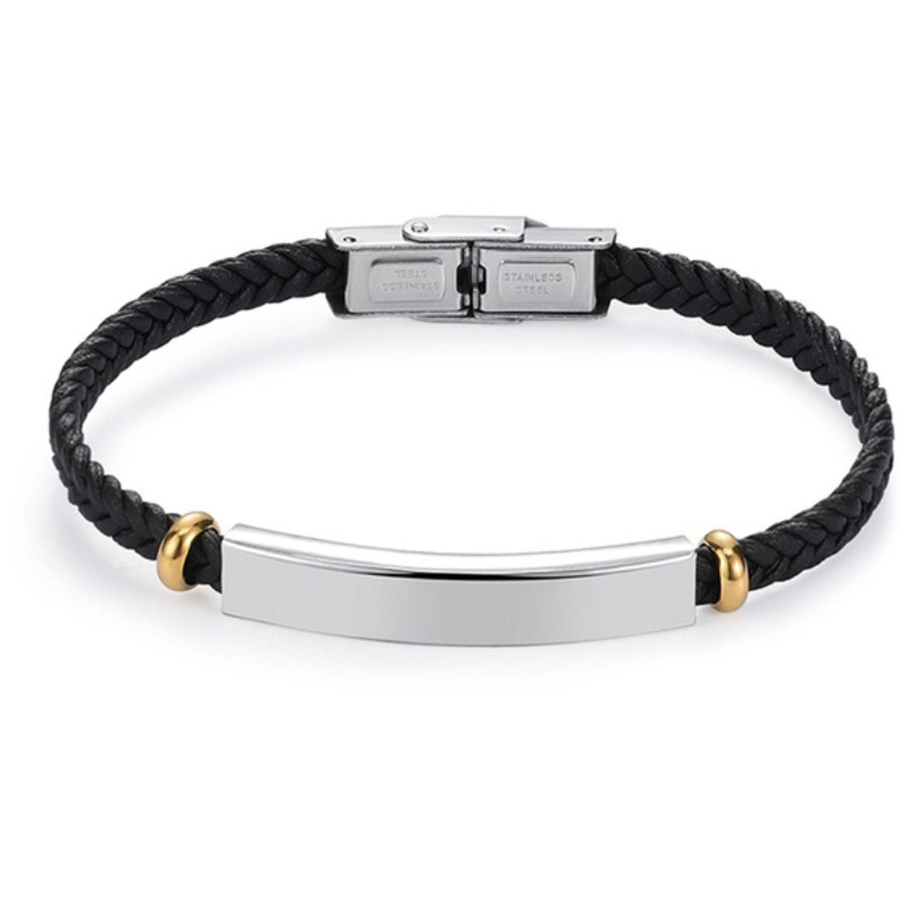 Personalized Custom Leather Rope Bracelet 5