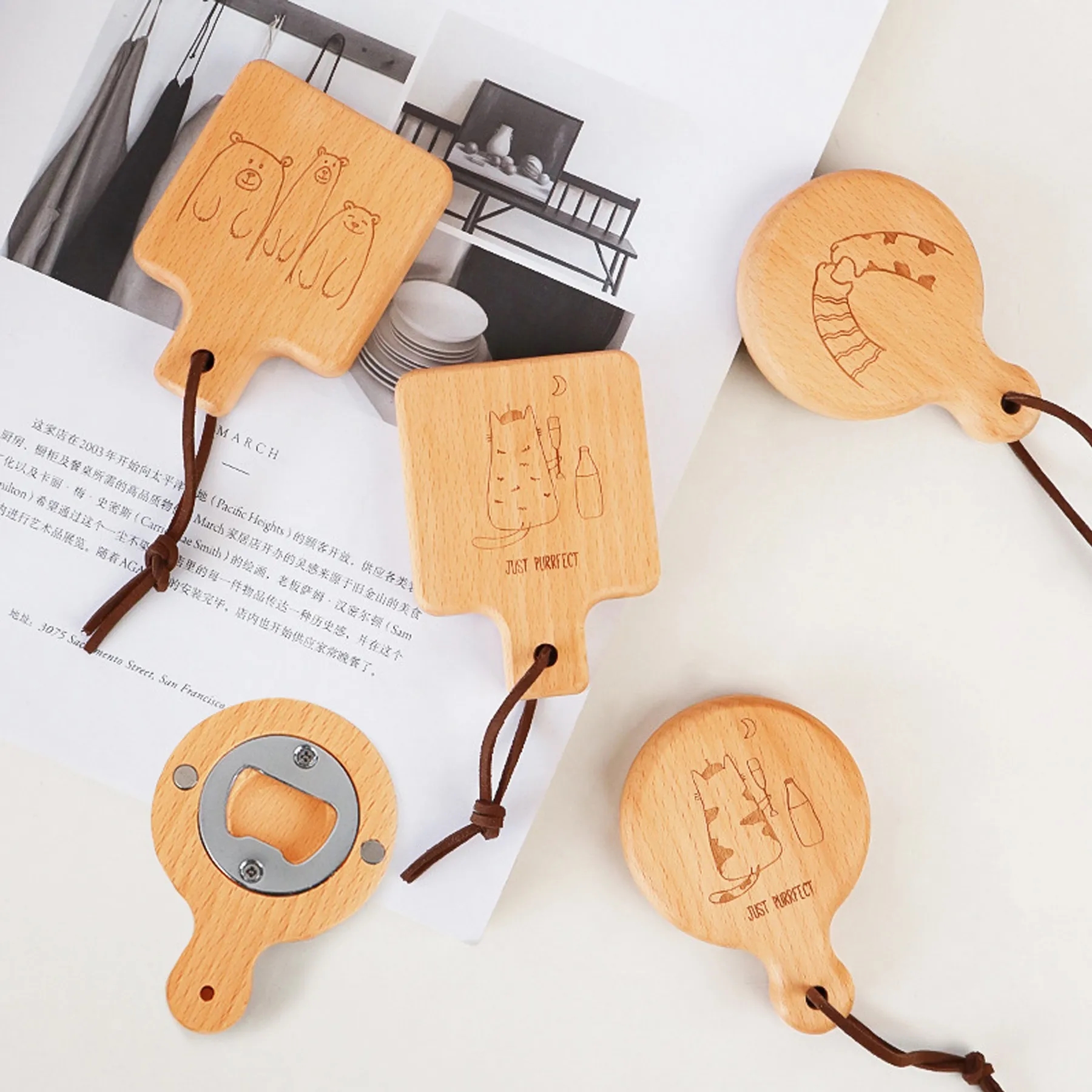 Refrigerator magnetic bottle opener 7