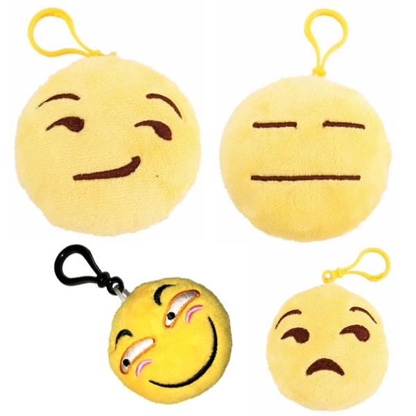 Emoji Smiley Emoticon Plush Keychain 2